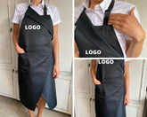 Elegant Apron with Embroidered Logo